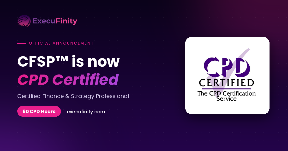 CFSP program CPD Certified for 60 CPD hours by The CPD Certification Service